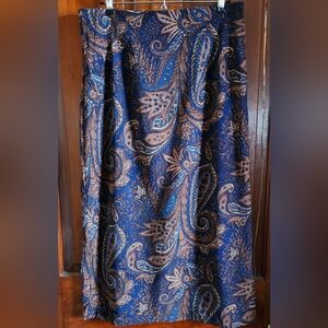 Briggs New York Paisly Skirt 12P